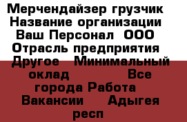 Мерчендайзер-грузчик › Название организации ­ Ваш Персонал, ООО › Отрасль предприятия ­ Другое › Минимальный оклад ­ 40 000 - Все города Работа » Вакансии   . Адыгея респ.